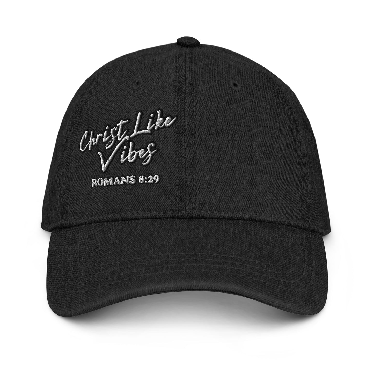 Christ Like Vibes Black Denim Hat