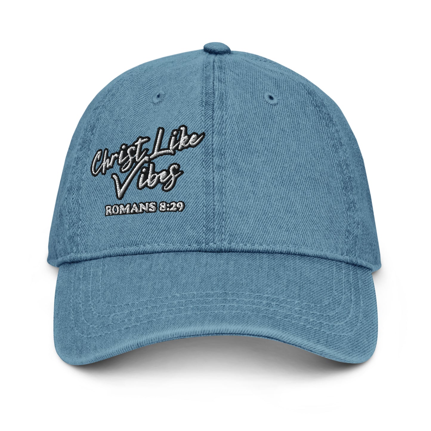 Christ LIke Vibes Blue Denim Hat