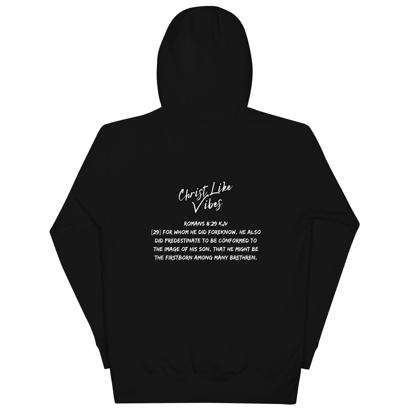 Christ Like Vibes Black Logo Hoodie