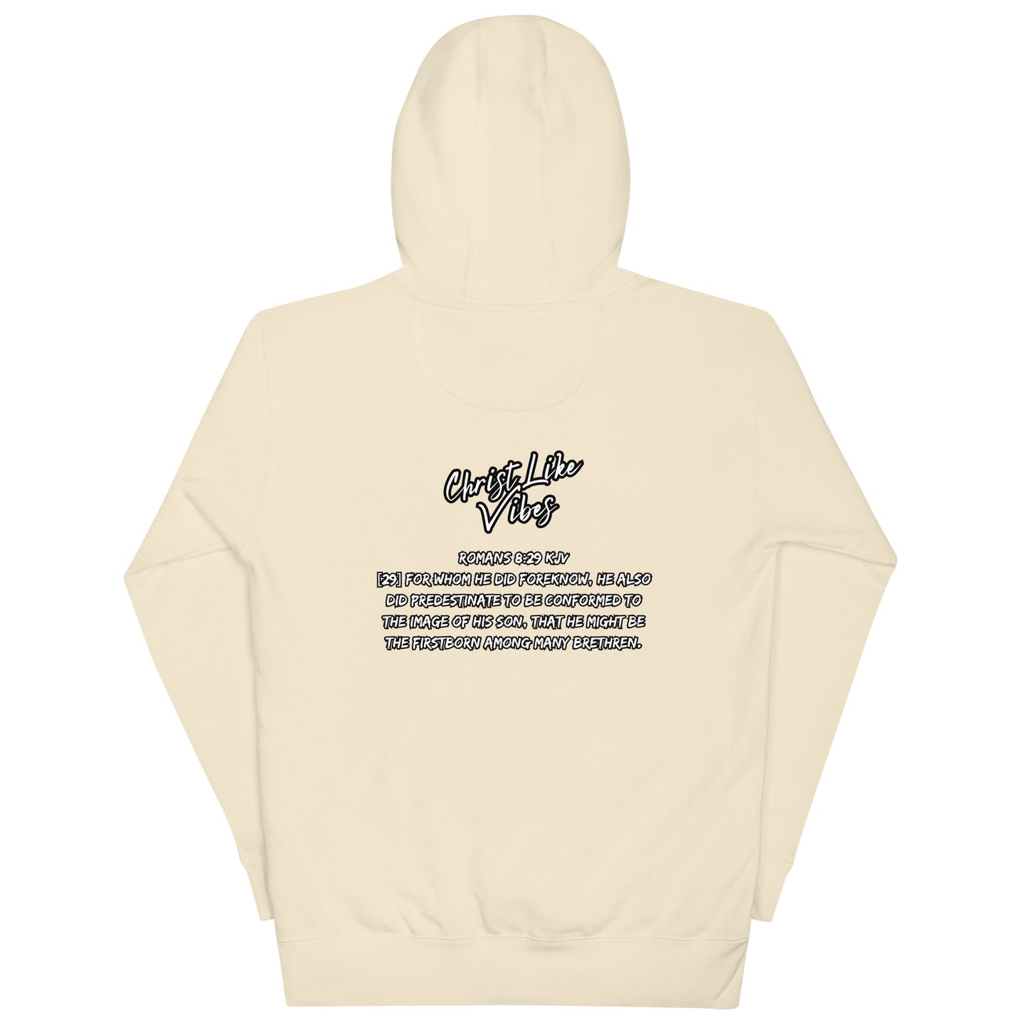 Christ Like Vibes Cream Logo Hoodie