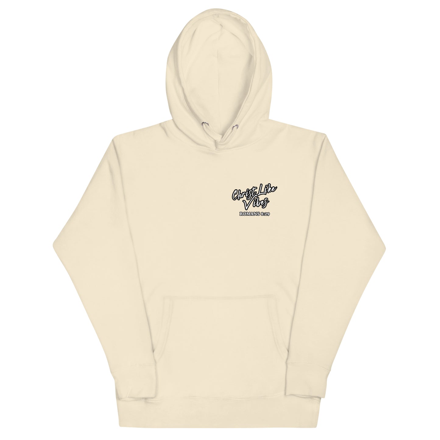 Christ Like Vibes Cream Logo Hoodie