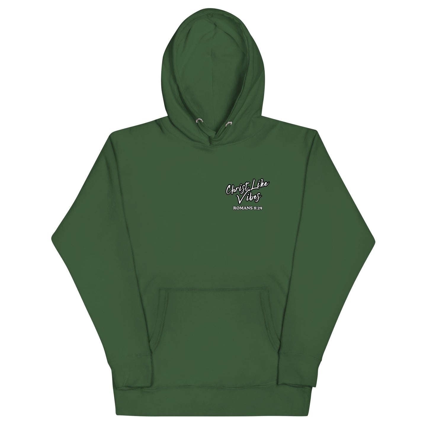 Christ Like Vibes Green Logo Hoodie