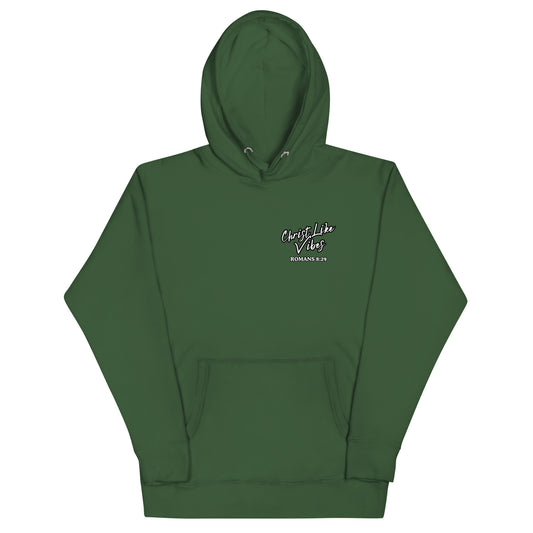 Christ Like Vibes Green Logo Hoodie