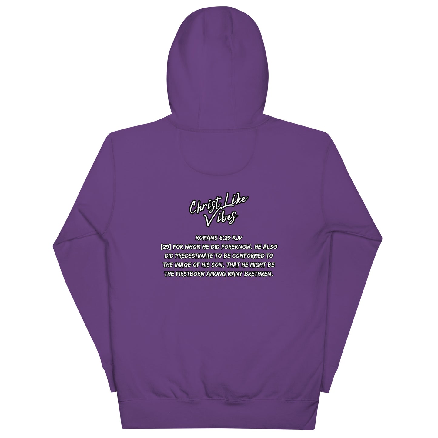 Christ Like Vibes Purple Logo Hoodie