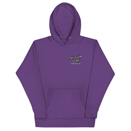 Christ Like Vibes Purple Logo Hoodie