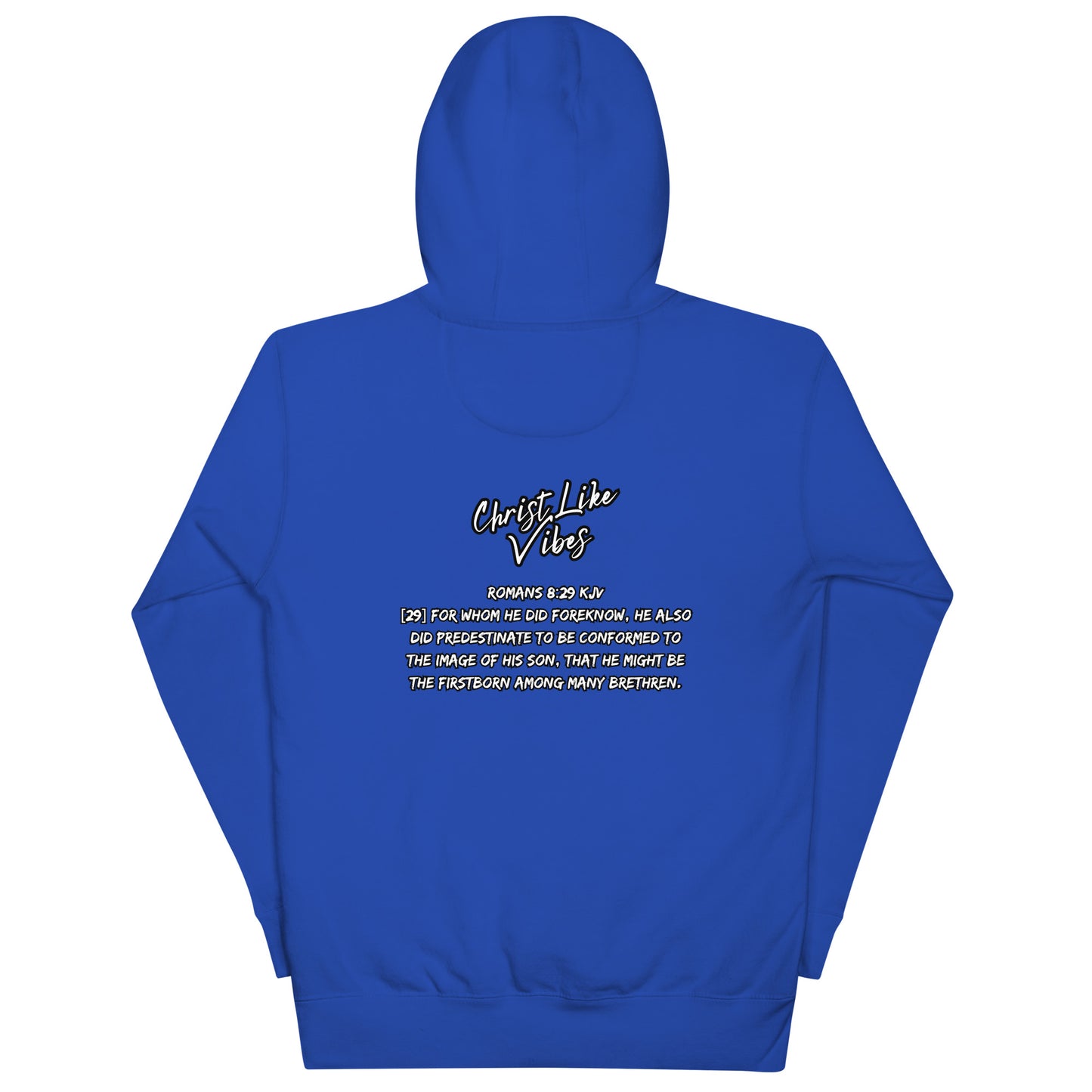 Christ Like Vibes Royal Blue Logo Hoodie