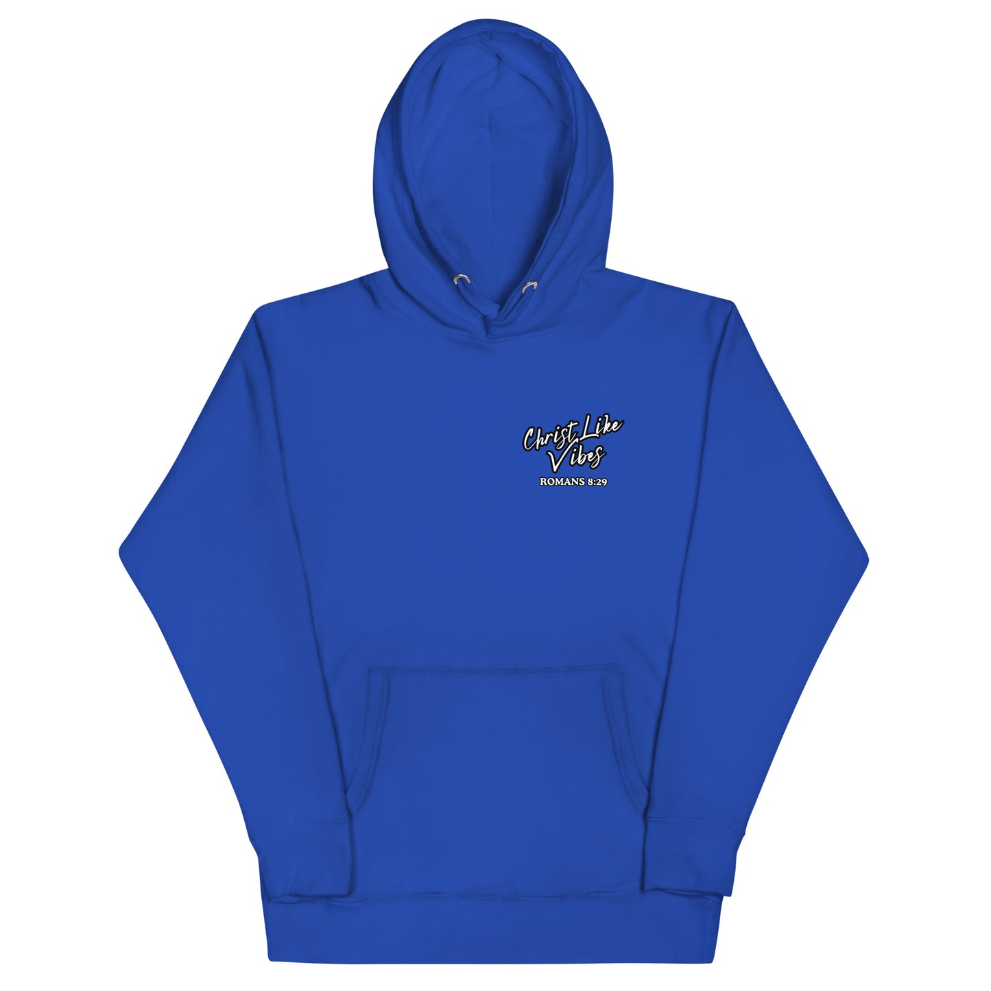 Christ Like Vibes Royal Blue Logo Hoodie